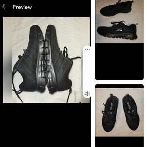 ==NWOT Black Skechers Lite-Weight memory foam sneakers size 10